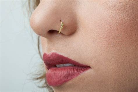 genuine diamond nose ring.